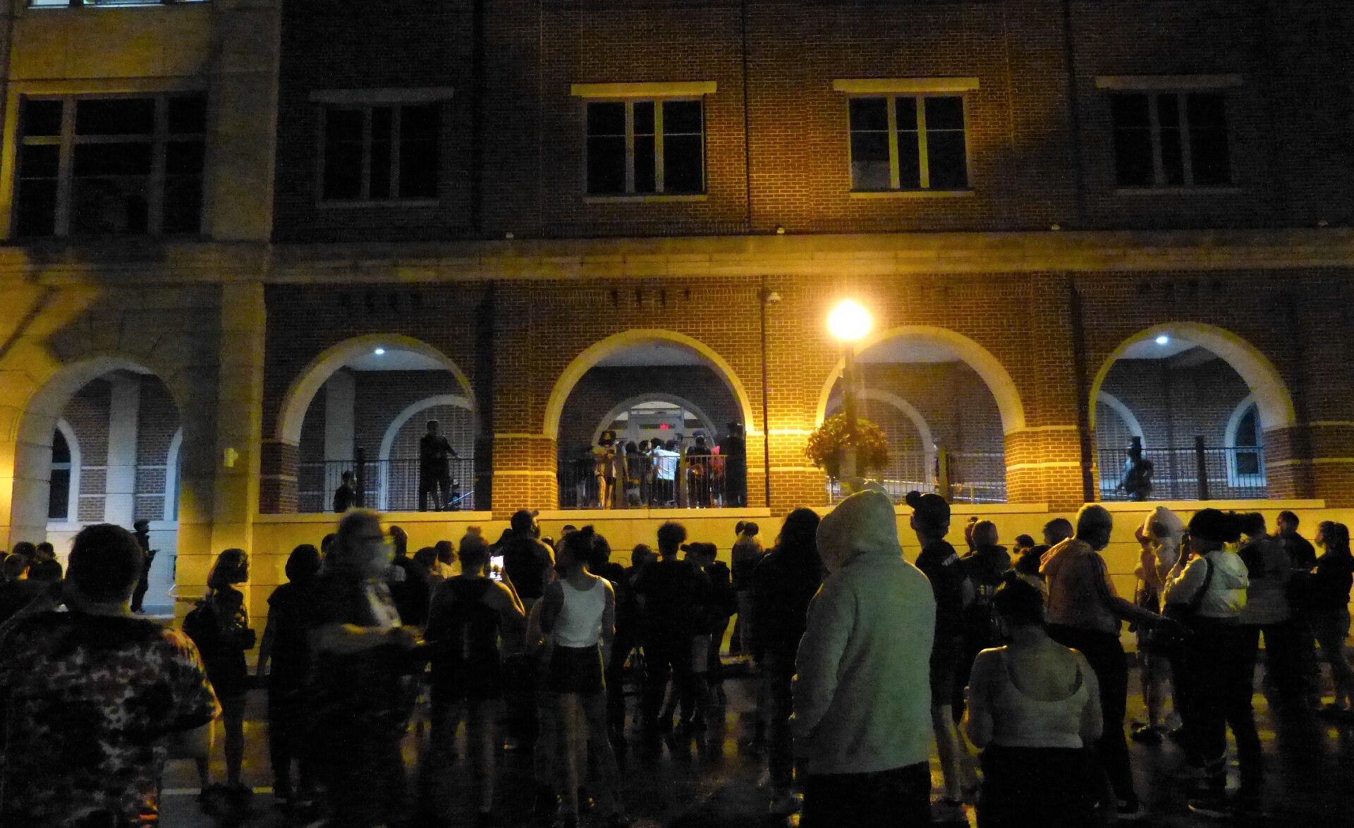 Protesters gather outside the Lancaster City Police Station on Sunday, Sept. 14, 2020. (Photo: Tim Stuhldreher) 
