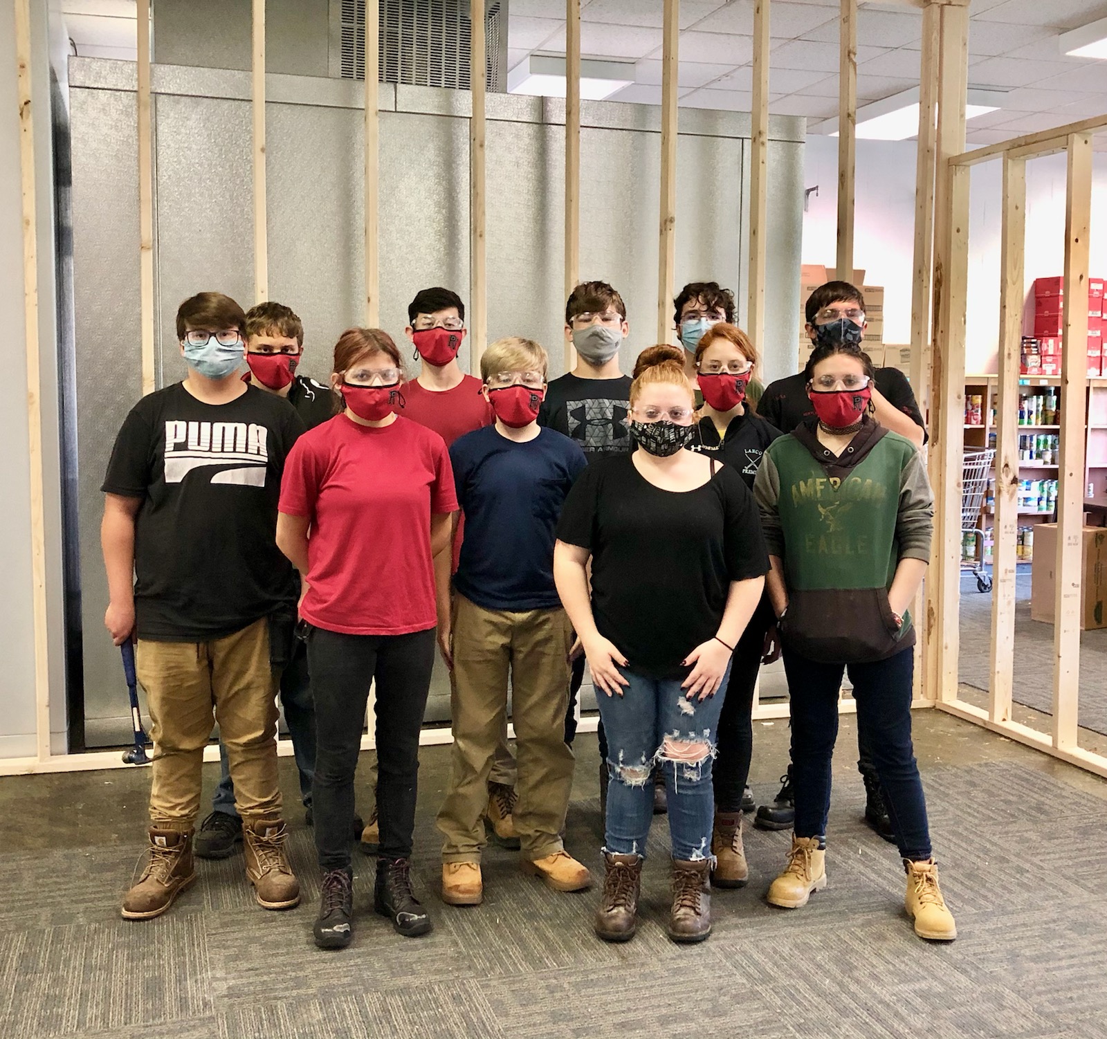 Membrs of Pequea Valley School District's Career Oriented Readiness Education (CORE) program helped remodel The Factory Market. (Photo: Provided) 