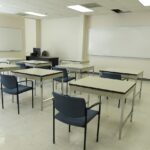 Desks and chairs have been installed in the Electrical Technology classroom at the Tec Centro West building, seen on Thursday, March 11, 2021. (Photo: Tim Stuhldreher)