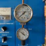 A closeup of a gauge on a thermal troubleshooting panel, part of the HVAC Technology equipment at the Tec Centro West building, seen on Thursday, March 11, 2021. (Photo: Tim Stuhldreher)