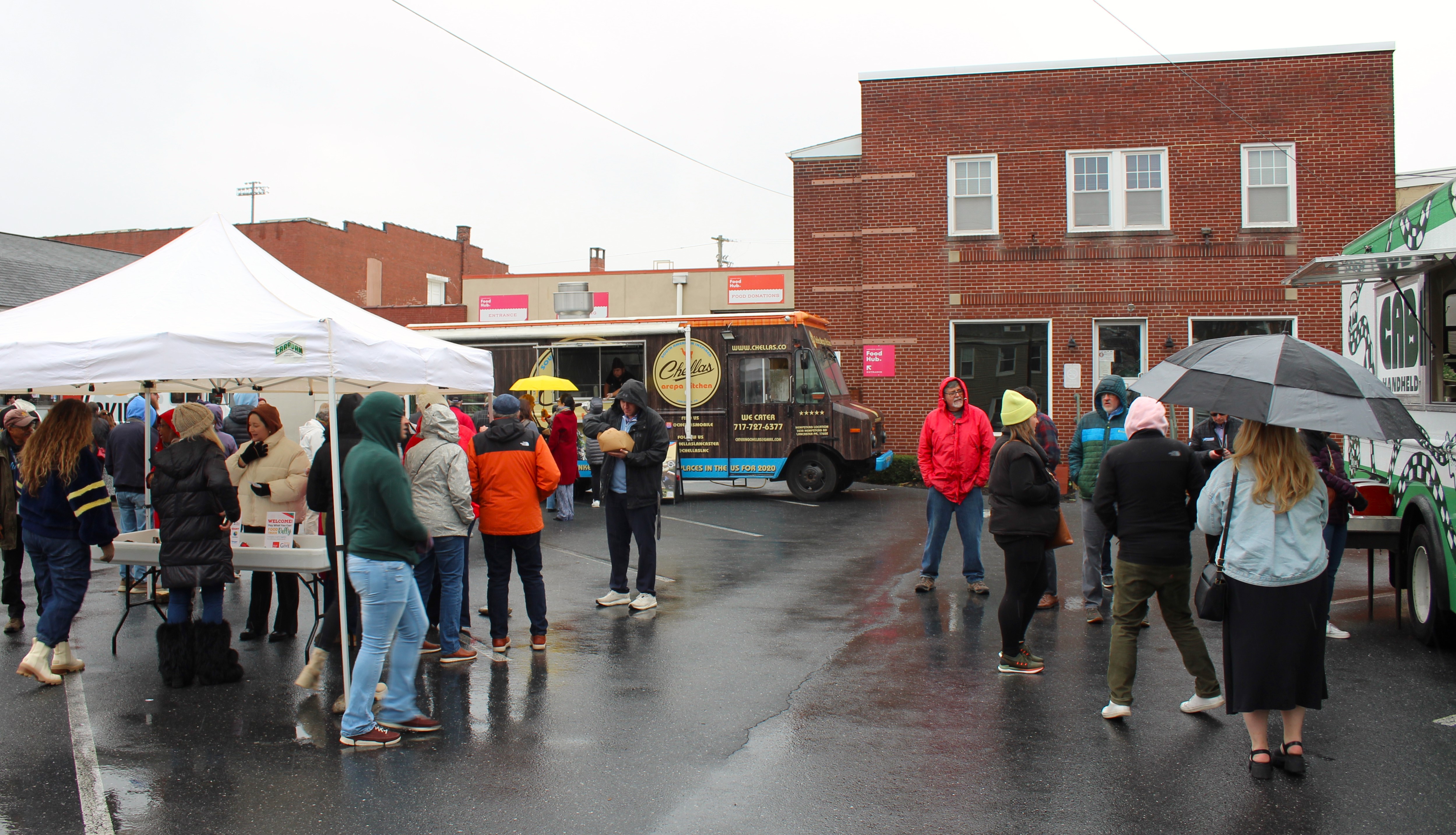 Guests gather at Lancaster County Food Hub's ExtraGive food hub rally on Friday, Nov. 22, 2024. (Photo: Brian McCloud)